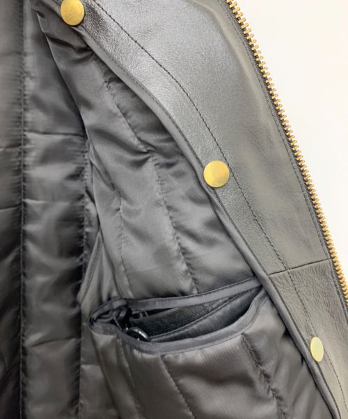MORGAN MEMPHIS BELLE（モーガン メンフィス ベル）MORGAN MEMPHIS BELLE (モーガン メンフィス ベル) ライナー付シングルレザージャケット ブラック サイズ:34の古着・服飾アイテム