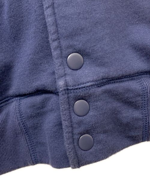 stussy（ステューシー）stussy (ステューシー) スカルワッペンスウェットスタジャン ネイビー サイズ:Lの古着・服飾アイテム