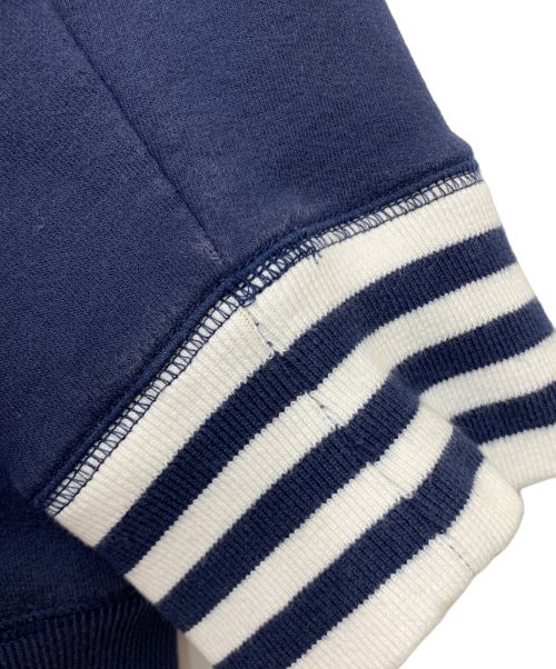 stussy（ステューシー）stussy (ステューシー) スカルワッペンスウェットスタジャン ネイビー サイズ:Lの古着・服飾アイテム