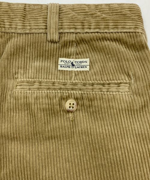 POLO RALPH LAUREN（ポロ・ラルフローレン）POLO RALPH LAUREN (ポロ・ラルフローレン) 90's 太畝コーデュロイパンツ ベージュ サイズ:W38×L30の古着・服飾アイテム