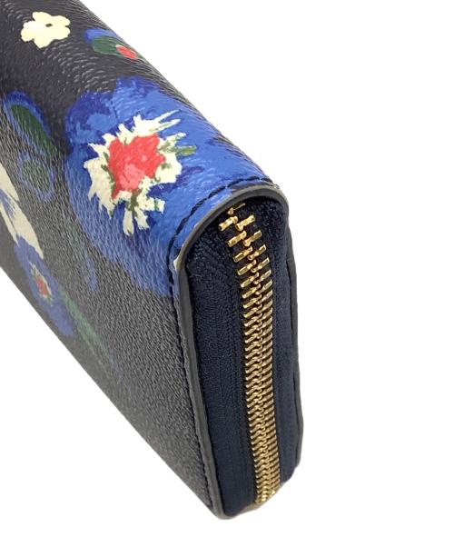 TORY BURCH（トリーバーチ）TORY BURCH (トリーバーチ) ラウンドファスナー財布 ネイビーの古着・服飾アイテム
