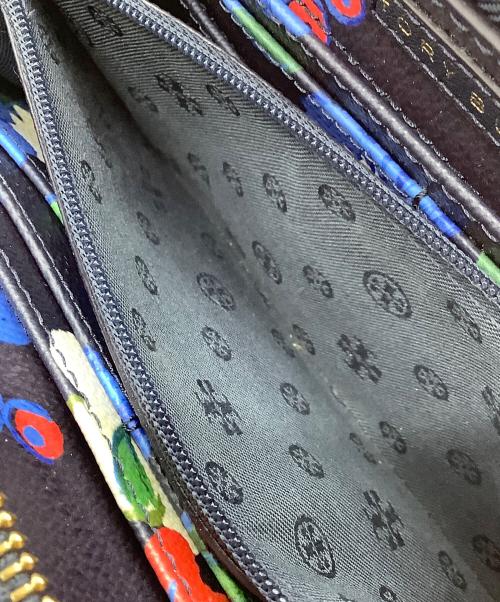 TORY BURCH（トリーバーチ）TORY BURCH (トリーバーチ) ラウンドファスナー財布 ネイビーの古着・服飾アイテム