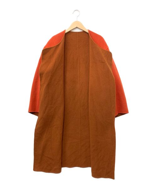 6(ROKU) BEAUTY&YOUTH（ロク ビューティーアンドユース）6(ROKU) BEAUTY&YOUTH (ロク ビューティーアンドユース) REVER SEWING GOWN COAT レッド サイズ:36の古着・服飾アイテム