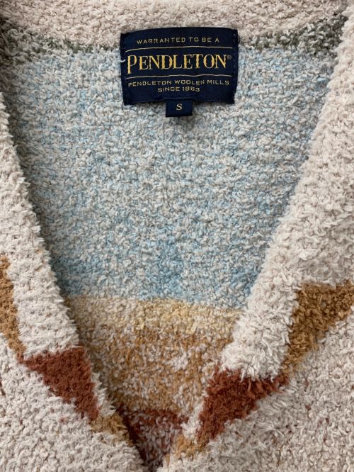 PENDLETON（ペンドルトン）PENDLETON (ペンドルトン) カーディガン ベージュ サイズ:Sの古着・服飾アイテム