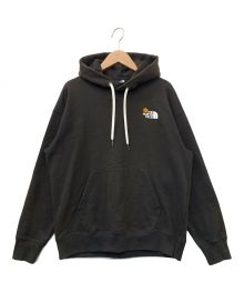 THE NORTH FACE（ザ ノース フェイス）の古着「Flower Logo Hoodie」｜ブラック