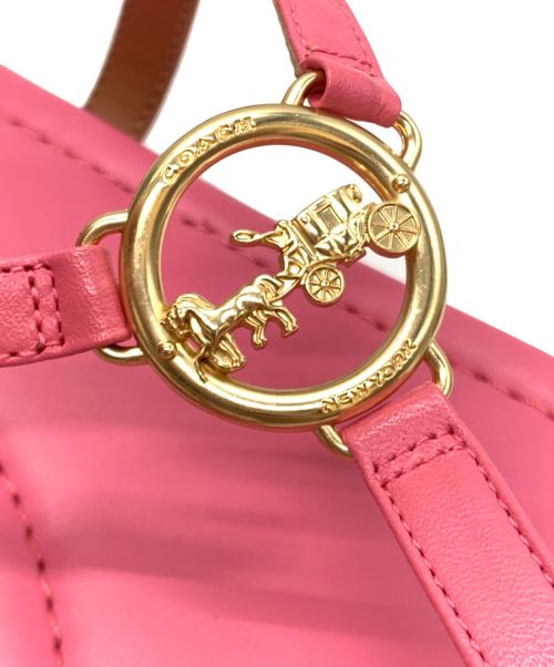 COACH（コーチ）COACH (コーチ) Jazmin サンダル ピンク サイズ:37の古着・服飾アイテム
