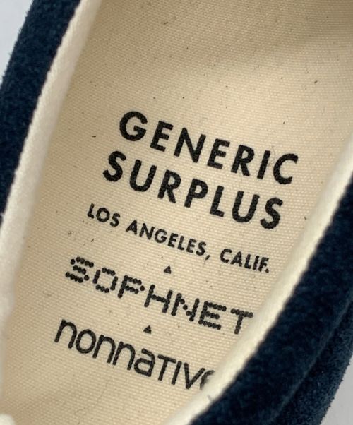 GENERIC SURPLUS（ジェネリック サープラス）GENERIC SURPLUS (ジェネリック サープラス) nonnative (ノンネイティブ) SOPHNET. (ソフネット) ウィングチップスニーカー ネイビー サイズ:9.5の古着・服飾アイテム