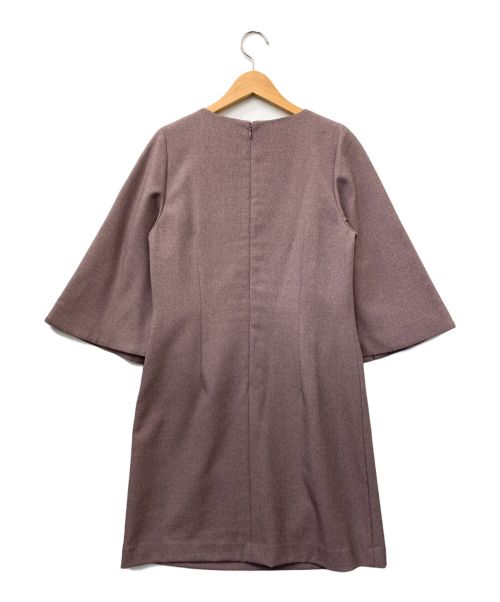 Rirandture（リランドチュール）Rirandture (リランドチュール) リランドチュール ケープスリーブツイードワンピース バイオレット サイズ:1の古着・服飾アイテム