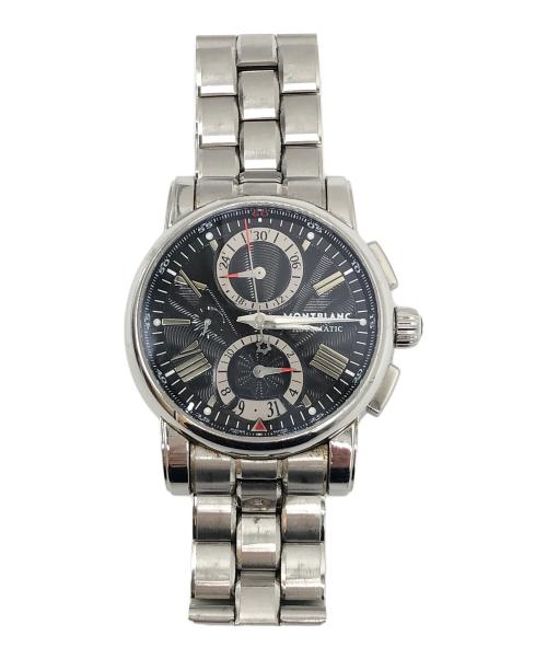 MONTBLANC（モンブラン）MONTBLANC (モンブラン) 腕時計 自動巻き スター SSブレスレット ブラックの古着・服飾アイテム