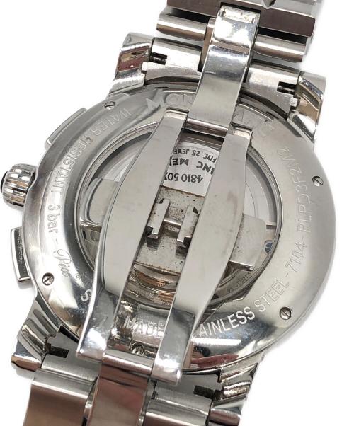 MONTBLANC（モンブラン）MONTBLANC (モンブラン) 腕時計 自動巻き スター SSブレスレット ブラックの古着・服飾アイテム