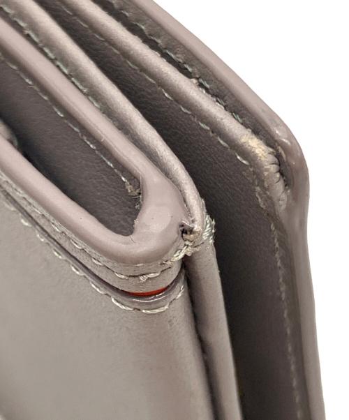 PAUL SMITH（ポールスミス）Paul Smith (ポールスミス) ブライトストライプカラーライン コンパクトウォレット グレーの古着・服飾アイテム