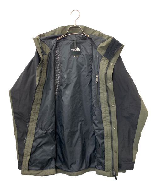 THE NORTH FACE（ザ ノース フェイス）THE NORTH FACE (ザ ノース フェイス) マウンテンライトジャケット カーキ×ブラック サイズ:Lの古着・服飾アイテム