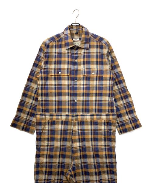 suicoke（スイコック）suicoke (スイコック) ALL IN ONE SUIT ブラウン×ネイビー サイズ:-の古着・服飾アイテム