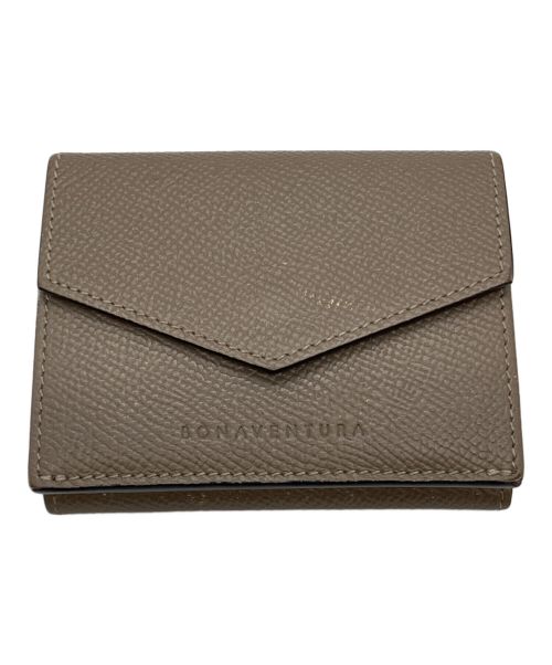 bonaventura（ボナベンチュラ）BONAVENTURA (ボナベンチュラ) 3つ折り財布 ベージュの古着・服飾アイテム