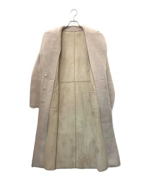 Ameri VINTAGE（アメリヴィンテージ）Ameri VINTAGE (アメリヴィンテージ) BLANKET LIKE FAKE MOUTON COAT ベージュ サイズ:FREEの古着・服飾アイテム