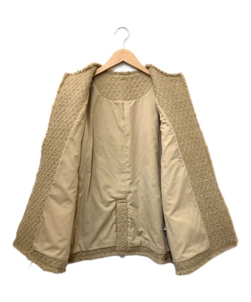 Mila Owen（ミラオーウェン）Mila Owen (ミラオーウェン) 金釦サマーツイードジャケット ベージュ サイズ:FREEの古着・服飾アイテム