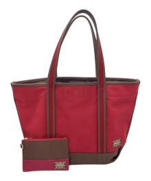 PORTER GIRL（ポーターガール）の古着「ボーイフレンドトートバッグ」｜レッド×ブラウン