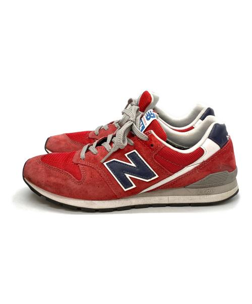 NEW BALANCE（ニューバランス）NEW BALANCE (ニューバランス) スニーカー レッド×ブルー サイズ:26cmの古着・服飾アイテム