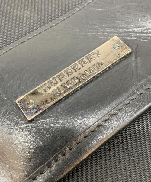 BURBERRY BLACK LABEL（バーバリーブラックレーベル）BURBERRY BLACK LABEL (バーバリーブラックレーベル) フラップショルダーバッグ ブラックの古着・服飾アイテム