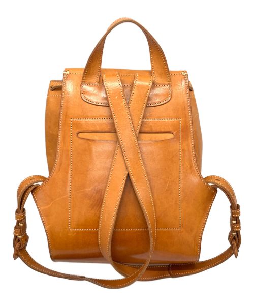 genten（ゲンテン）genten (ゲンテン) ヌメ革リュック ブラウンの古着・服飾アイテム