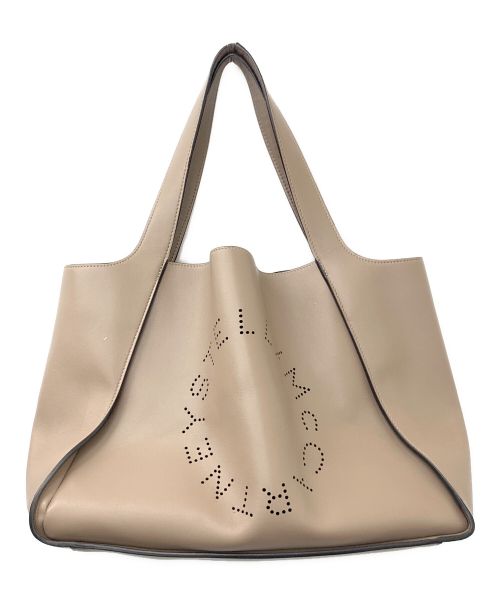 STELLA McCARTNEY（ステラマッカートニー）STELLA McCARTNEY (ステラマッカートニー) ロゴトートバッグ ベージュの古着・服飾アイテム