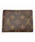 LOUIS VUITTON (ルイ ヴィトン) モノグラム ポルトフォイユ・ヴィクトリーヌ ローズ・バレリーヌ：28000円