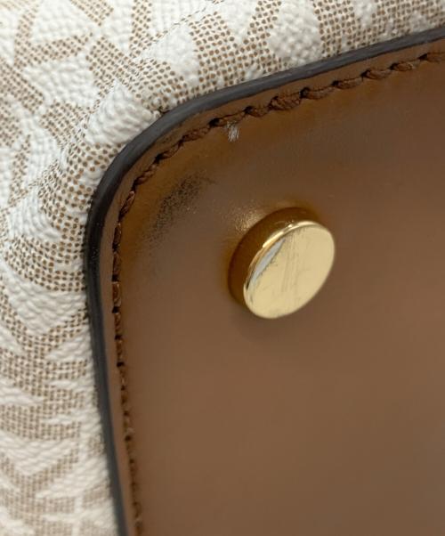 MICHAEL KORS（マイケル・コース）MICHAEL KORS (マイケルコース) サッチェル ラージ ハンドバッグ バニラ/エイコーンの古着・服飾アイテム