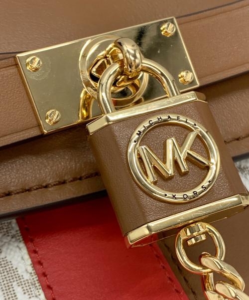 MICHAEL KORS（マイケル・コース）MICHAEL KORS (マイケルコース) サッチェル ラージ ハンドバッグ バニラ/エイコーンの古着・服飾アイテム