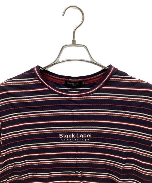 BLACK LABEL CRESTBRIDGE（ブラックレーベル クレストブリッジ）BLACK LABEL CRESTBRIDGE (ブラックレーベル クレストブリッジ) ボーダーTシャツ ネイビー サイズ:Mの古着・服飾アイテム