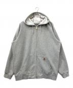 CarHarttカーハート）の古着「MIDWEIGHT HOODED Zip Front Sweat Shirt」｜グレー