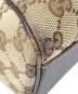 中古・古着 GUCCI (グッチ) GGキャンバス ハンドバッグ ベージュ×ブラウン：25000円