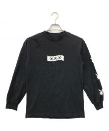 PLAY BOY×GOD SELECTION XXX（プレイボーイ×ゴッド セレクション トリプルエックス）の古着「長袖カットソー」｜ブラック