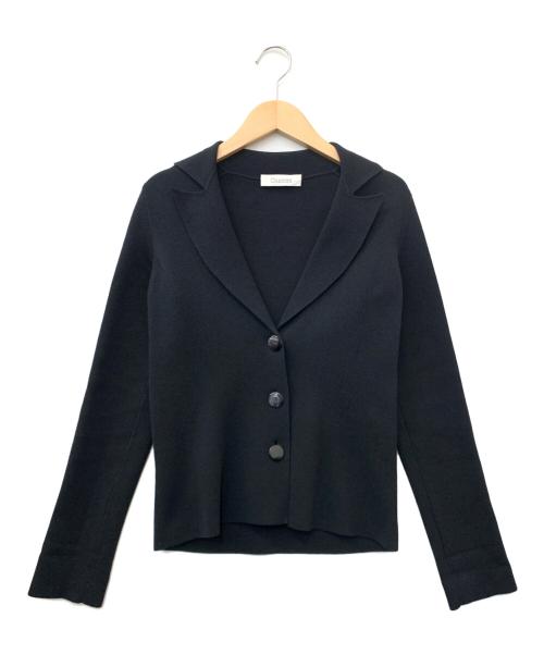 Cruciani（クルチアーニ）CRUCIANI (クルチアーニ) ニットジャケット ブラック サイズ:38の古着・服飾アイテム