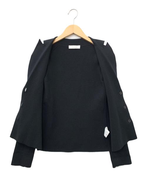 Cruciani（クルチアーニ）CRUCIANI (クルチアーニ) ニットジャケット ブラック サイズ:38の古着・服飾アイテム