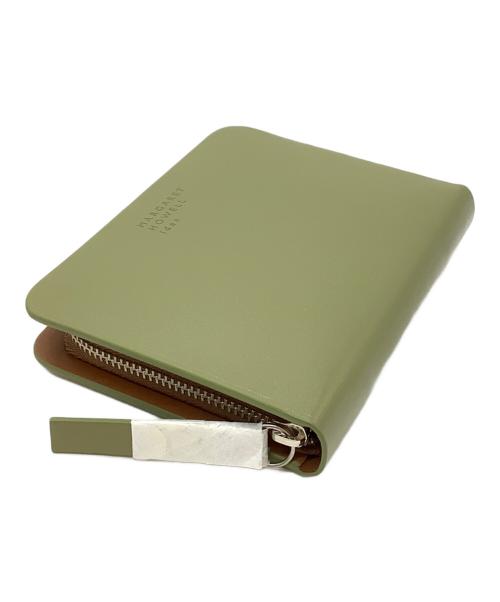 MARGARET HOWELL idea（マーガレット ハウエル アイディア）MARGARET HOWELL idea (マーガレット ハウエル アイディア) ベンジャミン ラウンドファスナー財布 グリーンの古着・服飾アイテム