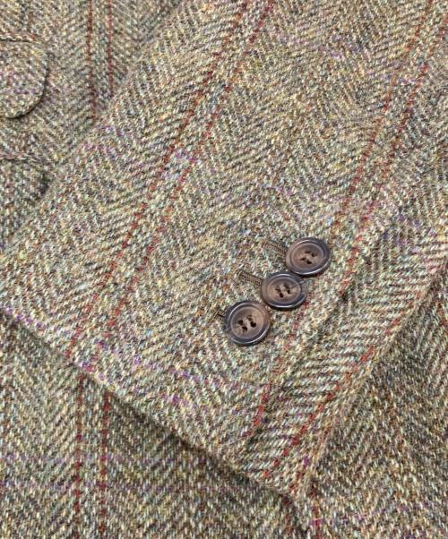 MAN by CARLOS CASTILLO（-）MAN by CARLOS CASTILLO (-) ウールツイードジャケット オリーブ サイズ:44の古着・服飾アイテム