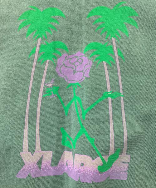 X-LARGE（エクストララージ）X-LARGE (エクストララージ) PULLOVER HOODED SWEAT グリーン サイズ:Lの古着・服飾アイテム