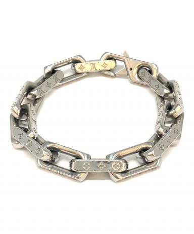 中古品 Louis Vuitton ロゴチャーム ブレスレット チェーン 中古品 Louis Vuitton ロゴチャーム ブレスレット チェーン 中古・古着