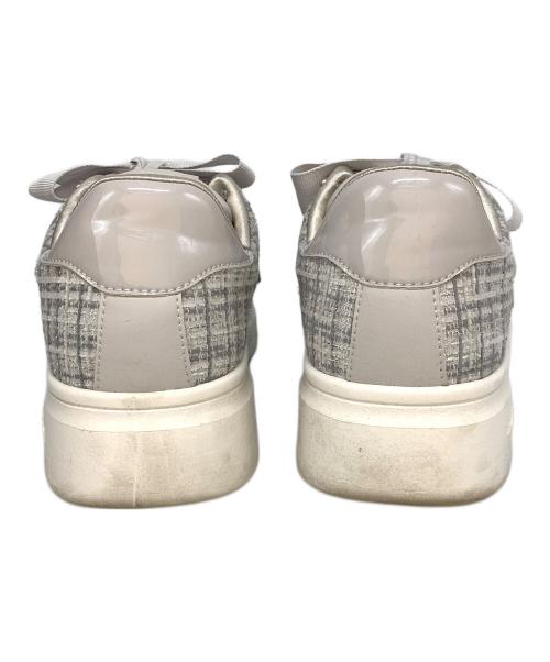 +DIANA（プラスダイアナ）+DIANA (プラスダイアナ) フェミニンスニーカー グレー サイズ:25cmの古着・服飾アイテム
