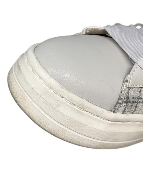 +DIANA（プラスダイアナ）+DIANA (プラスダイアナ) フェミニンスニーカー グレー サイズ:25cmの古着・服飾アイテム