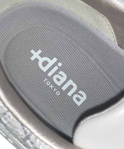 +DIANA（プラスダイアナ）+DIANA (プラスダイアナ) フェミニンスニーカー グレー サイズ:25cmの古着・服飾アイテム