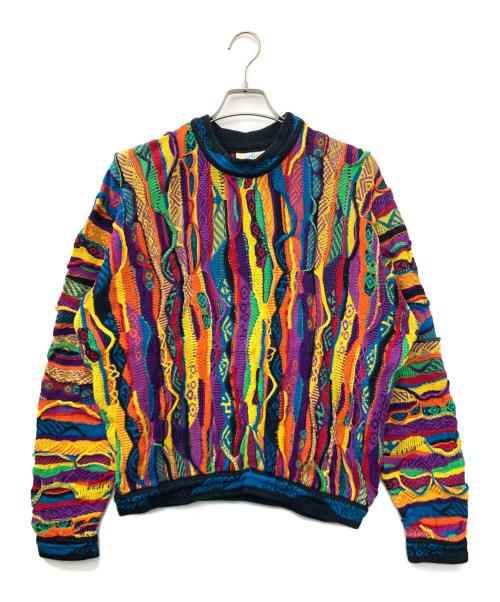 Coogi（クージー）Coogi (クージー) 90's コットン3Dニット マルチカラー サイズ:Mの古着・服飾アイテム