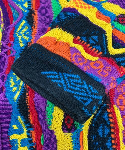 Coogi（クージー）Coogi (クージー) 90's コットン3Dニット マルチカラー サイズ:Mの古着・服飾アイテム