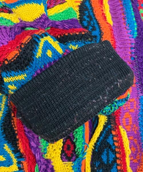 Coogi（クージー）Coogi (クージー) 90's コットン3Dニット マルチカラー サイズ:Mの古着・服飾アイテム
