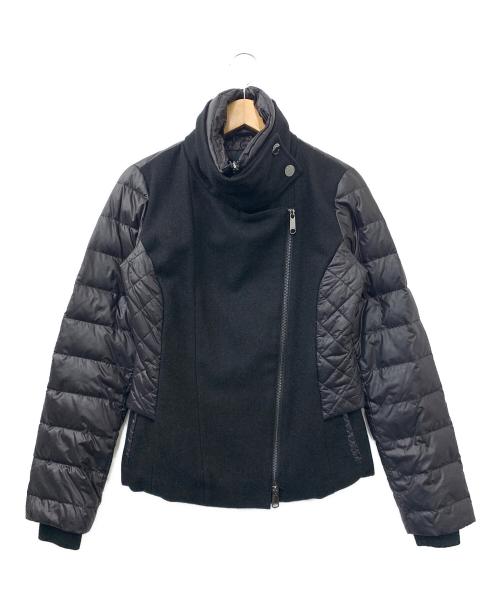 MAX&Co.（マックスアンドコー）MAX&Co. (マックスアンドコー) ウール切替ダウンジャケット ブラック サイズ:36の古着・服飾アイテム