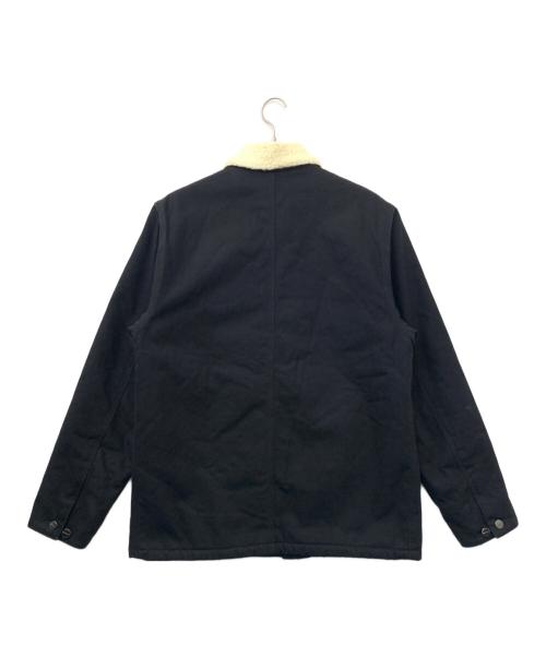 Carhartt WIP（カーハートダブリューアイピー）CARHARTT WIP (カーハート ワークインプログレス) フリースカバーオールジャケット ブラック サイズ:Mの古着・服飾アイテム
