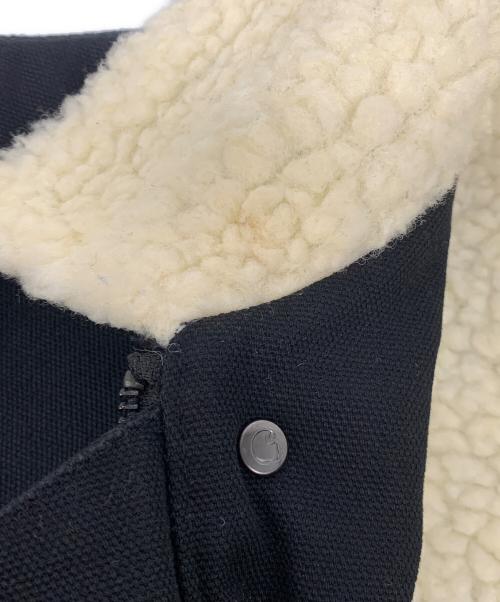 Carhartt WIP（カーハートダブリューアイピー）CARHARTT WIP (カーハート ワークインプログレス) フリースカバーオールジャケット ブラック サイズ:Mの古着・服飾アイテム