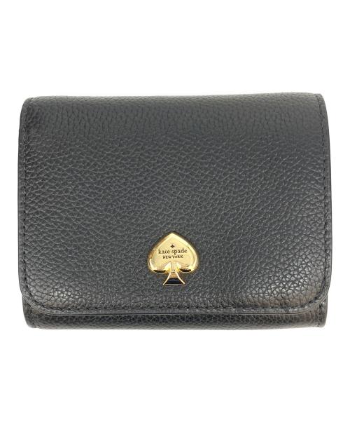 Kate Spade（ケイトスペード）Kate Spade (ケイトスペード) 2つ折り財布 ブラックの古着・服飾アイテム