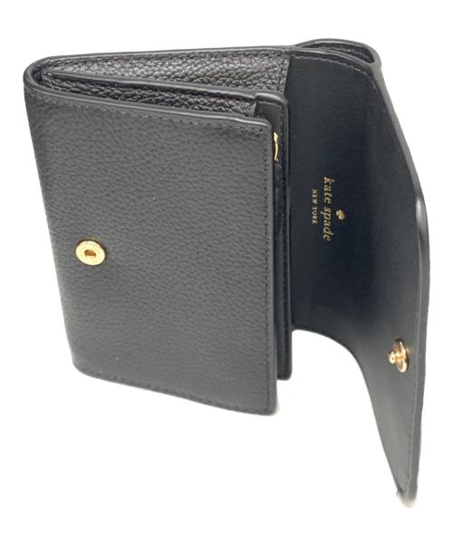 Kate Spade（ケイトスペード）Kate Spade (ケイトスペード) 2つ折り財布 ブラックの古着・服飾アイテム