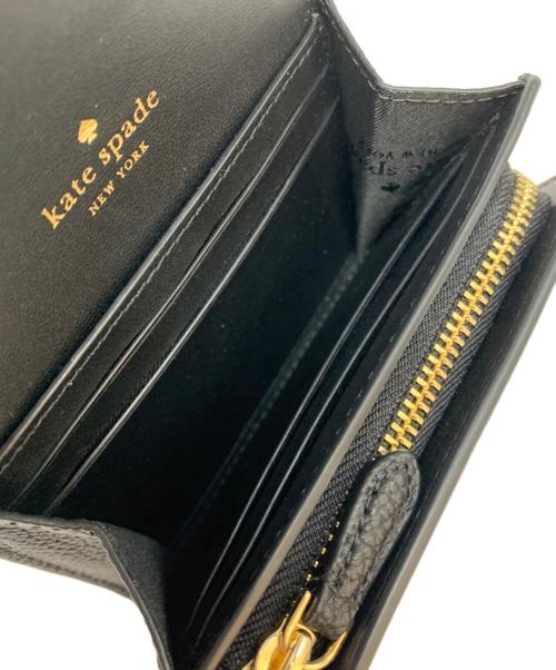 Kate Spade（ケイトスペード）Kate Spade (ケイトスペード) 2つ折り財布 ブラックの古着・服飾アイテム
